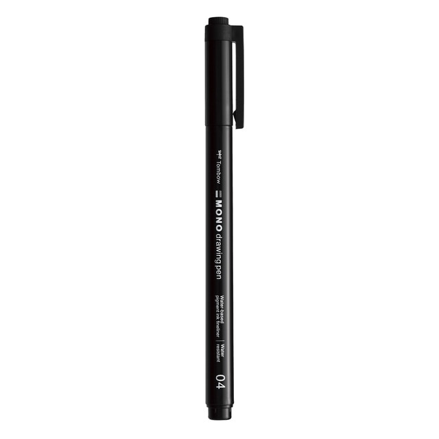 Rotulador mono drawing pen punta fina 04 Tombow negro.
