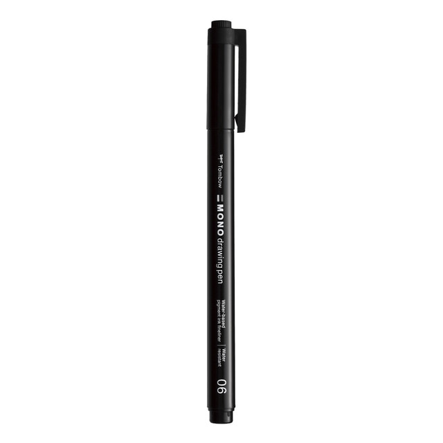 Rotulador mono drawing pen punta fina 06 Tombow negro.