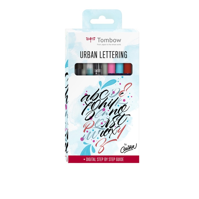 Set urban lettering Iván Caíña Tombow multicolor.