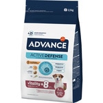 Active Defense pienso para perros senior mini con pollo y arroz bolsa 1,5 kg
