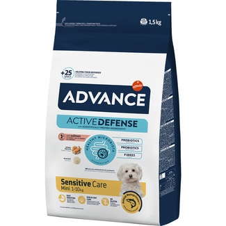 ADVANCE Sensitive dog food with salmon and rice for mini adult dogs bag 1,5 kg