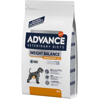 ADVANCE Veterinary Diets Weight Balance dog food for medium and large breed adult dogs bag 3 kg