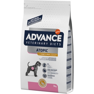 ADVANCE Veterinary Diets Atopic dog food with rabbit and peas for adult dogs bag 3 kg