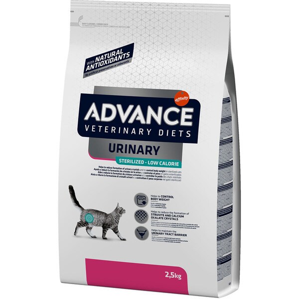 Veterinary Diets Urinary pienso para gatos adultos esterilizados bolsa 2,5 kg