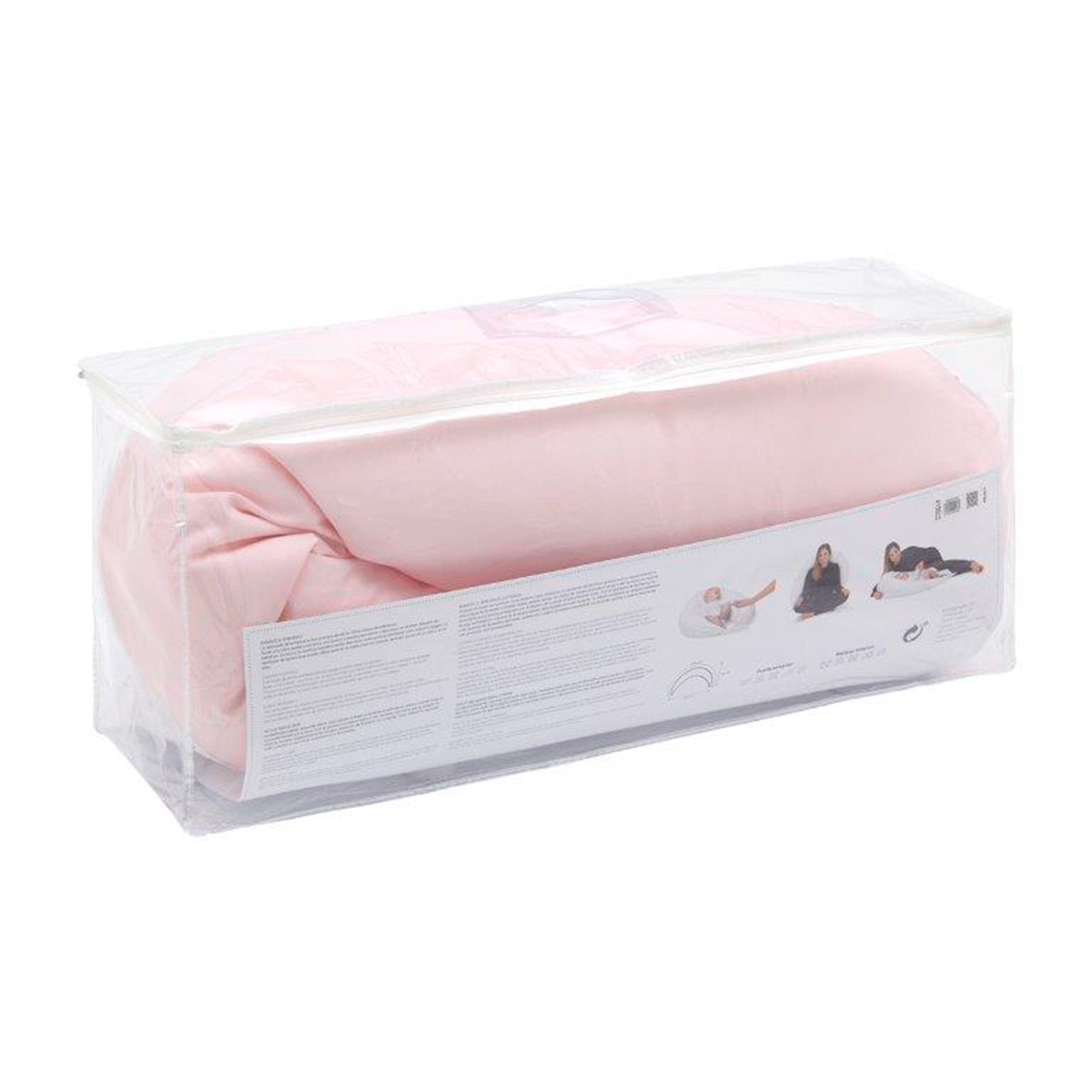 Almofada de Amamentação XL Estrelas Micropérolas Rosa-7