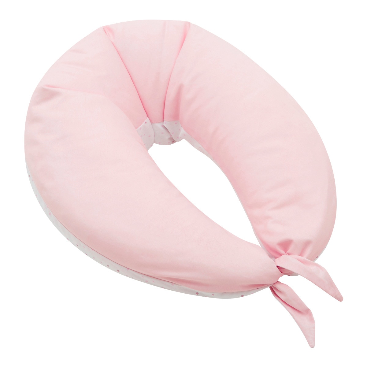 Almofada de Amamentação XL Estrelas Micropérolas Rosa-2