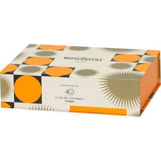 Pastas de almendra con 3 coberturas de chocolate Edición 40 aniversario estuche 480 g - Moscovitas