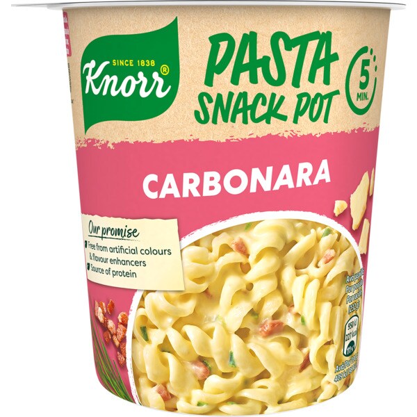 Pasta Snack Pot Carbonara embalagem 55 g · Knorr · Supermercado El