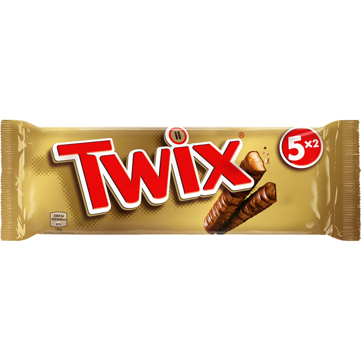 barritas de chocolate y caramelo 5 unidades
