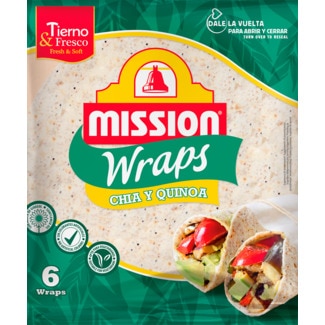 Mission Tortilha de Trigo com Chia e Quinoa embalagem 370 g