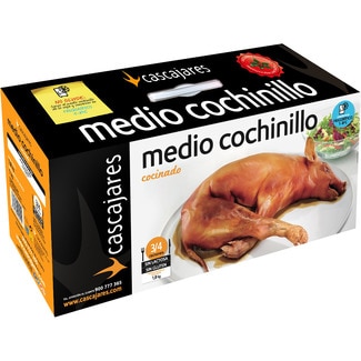 CASCAJARES halbes gebratenes Spanferkel glutenfrei laktosefrei, 3-4 Portionen Behälter 1,8 kg