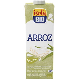 ISOLA BIO bebida de arroz natural sin gluten, ecológica sin azúcares añadidos envase 1 l