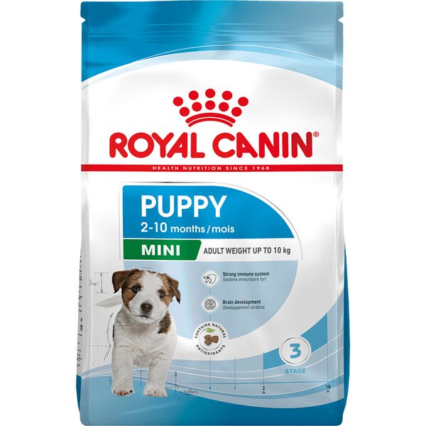 Mini dog food for mini breed puppies bag 8 kg