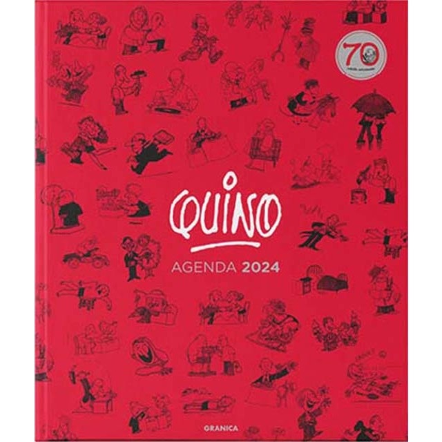 Quino 2024 Agenda Encuadernada roja
