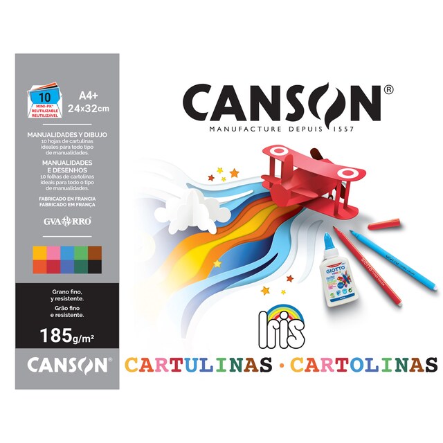 Minipack cartulinas Iris A4 Canson