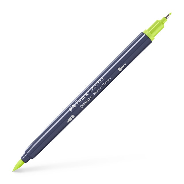Rotulador sketch marker doble punta tinta base alcohol Goldfaber Faber-Castell lima.