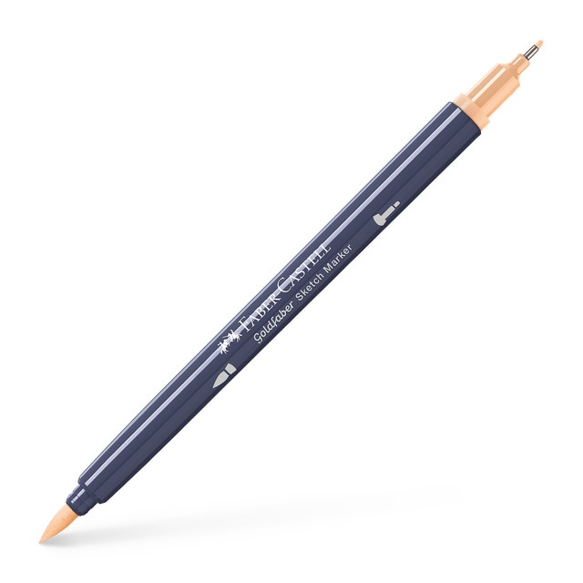 Rotulador sketch marker doble punta tinta base alcohol Goldfaber Faber-Castell polvo.