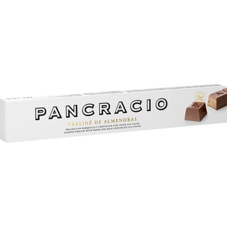 PANCRACIO chocolate con leche 42% cacao con barquillo y avellanas estuche 100 g