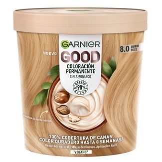 GARNIER Good permanent hair colour with shea butter no. 8.0 Honey Blonde jar 1 each ammonia-free