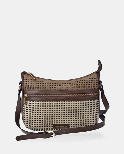 Perforated crossbody outlet bag