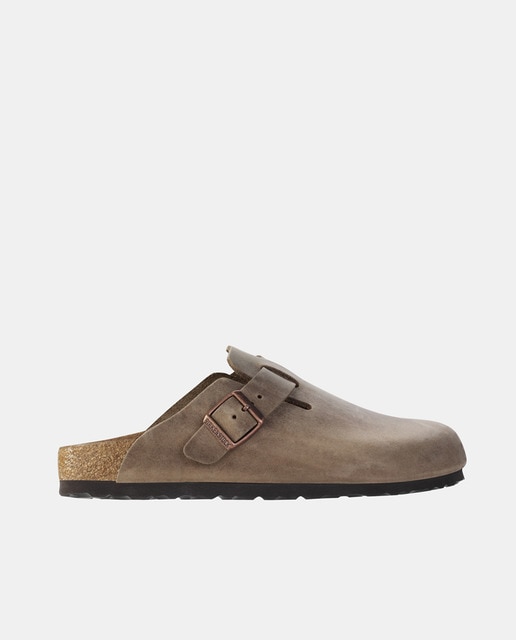 Birkenstock - Zuecos Boston de hombre en piel.