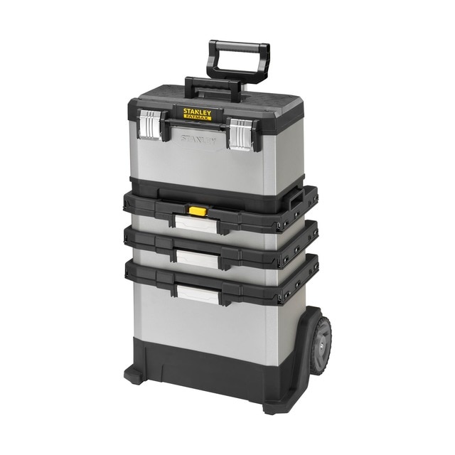 Stanley – Taller Móvil Metálico FatMax Caja + 2 Cajones + Contenedor.
