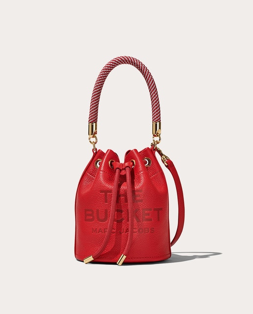 Bolso de mano Bucket de piel