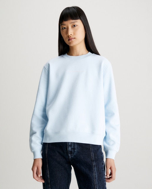 Calvin Klein Jeans - Sudadera Mujer de felpa de algodón.
