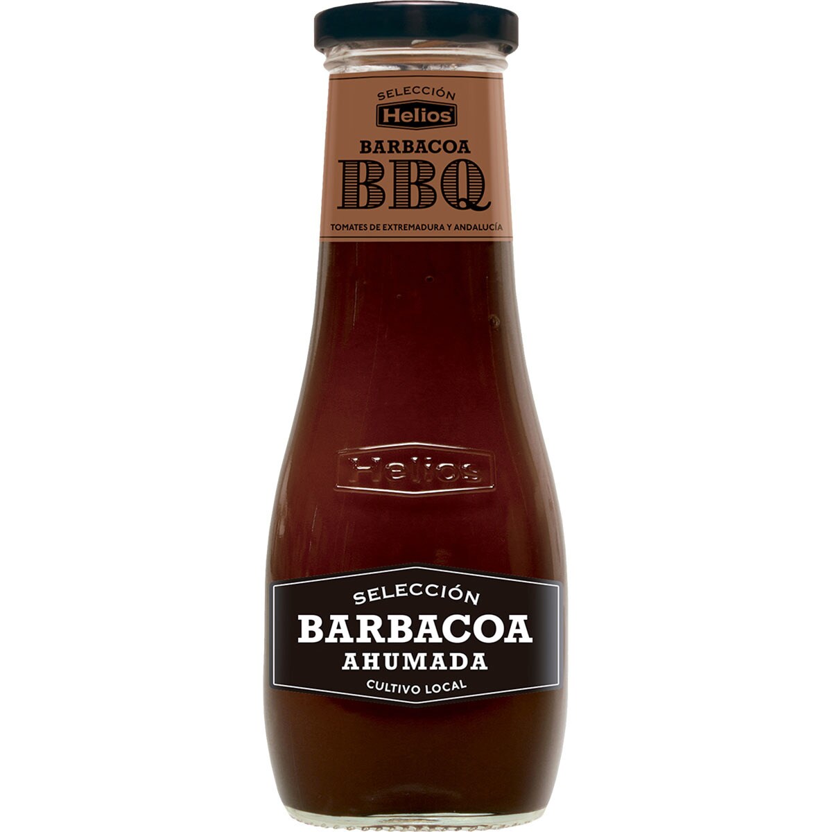 Salsa barbacoa ahumada selección cultivo local frasco 340 g · HELIOS