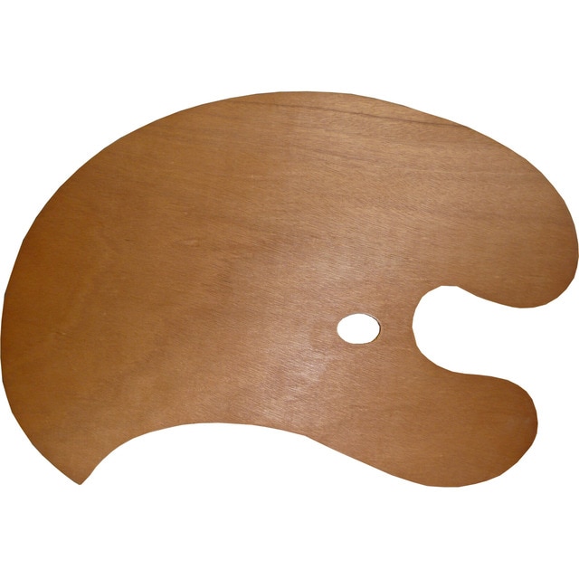 Paleta de madera gigante barnizada de 70x47 cms Talens marrón