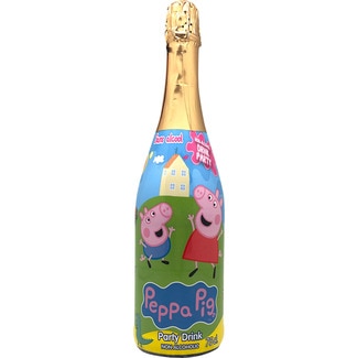 CHAMPIN refresco multifrutas con gas Pepa Pig botella 75 cl (envase de vidrio)