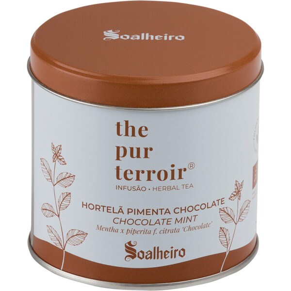 Infusão de Hortelã e Chocolate Bio lata 20 unidades