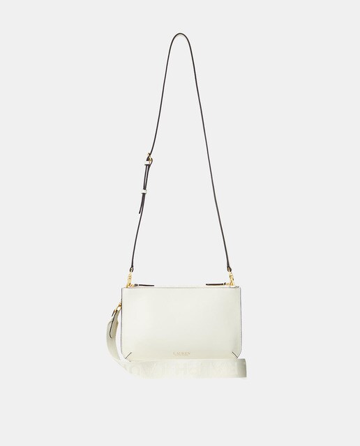 Medium leather crossbody bag with zip