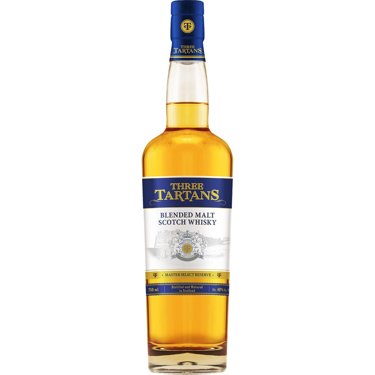 Master Select Reserve whisky escocés blended botella 70 cl · THREE TARTANS · Supermercado El