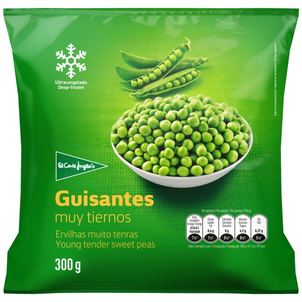 Sehr zarte Erbsen Tasche 300 g