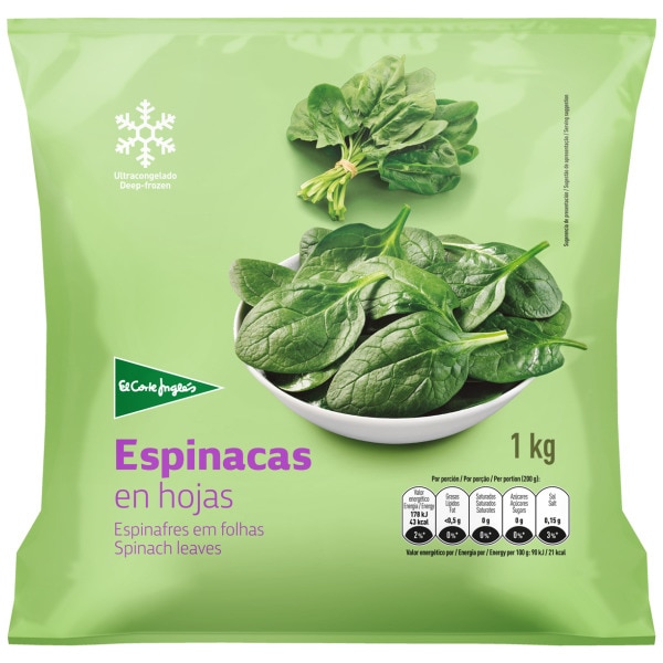 Blattspinat Tasche 1 kg