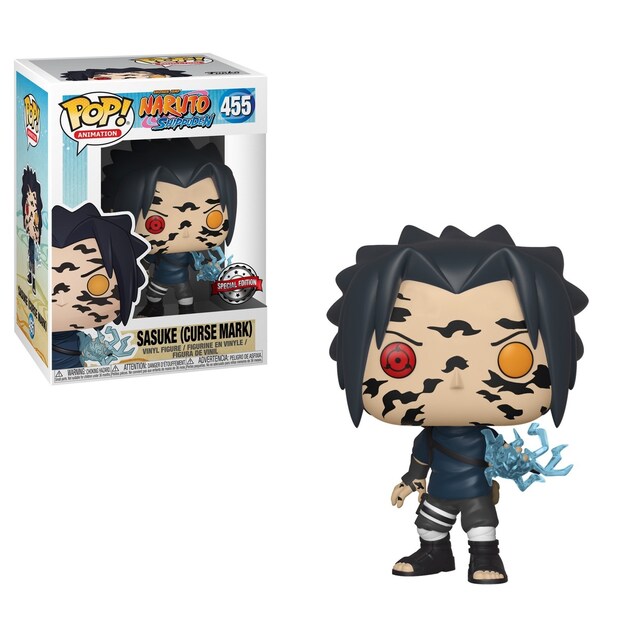 Figura Funko Pop Exc Sasuke con Curse Marks Naruto.