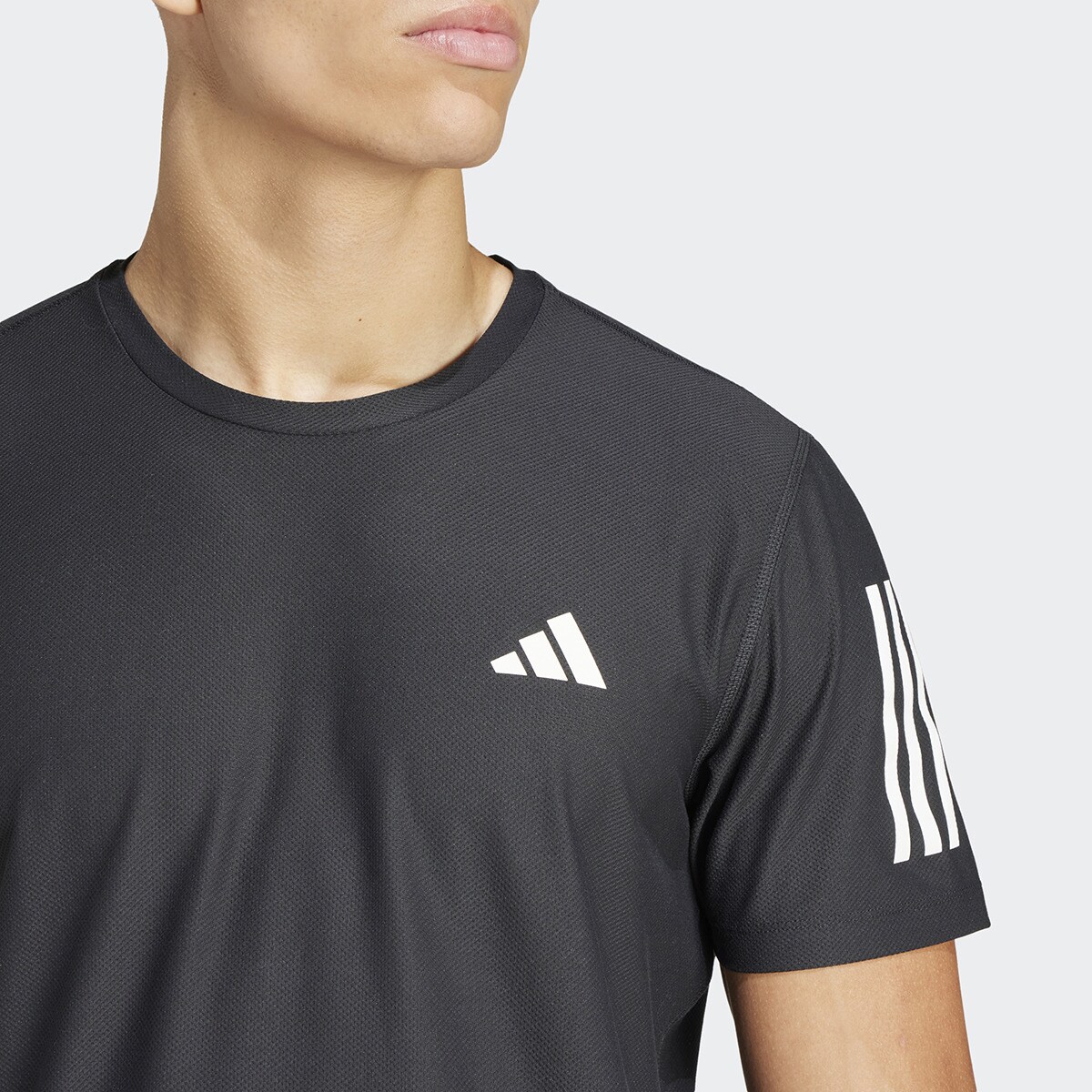 T-shirt de homem Own the Run adidas Preto-4