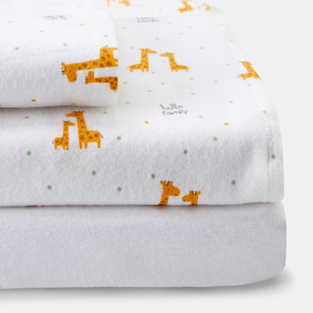Juego Sábanas 3 piezas Cotton Juice Animal franela verde