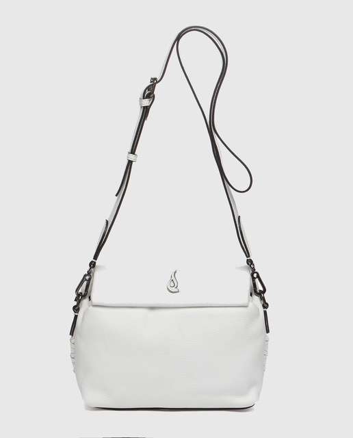 White leather crossbody hot sale