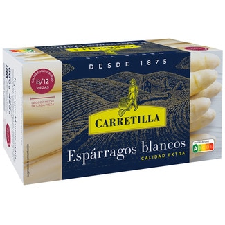 CARRETILLA espárragos blancos extra muy gruesos 8-12 piezas lata 425 g neto escurrido