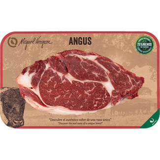 Aguja en filetes de vacuno raza angus peso aproximado bandeja 250 g - Miguel Vergara