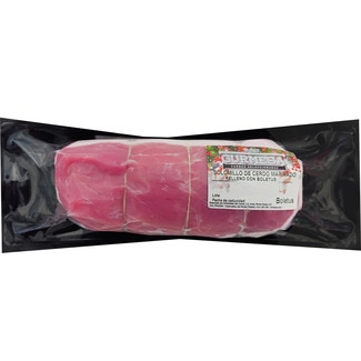 GURMESA solomillo de cerdo marinado relleno con boletus, pasas y piñones envase 780 g peso aproximado