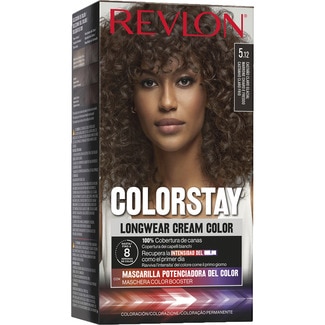 REVLON Colorstay tinte coloración permanente Longwear Cream Color nº 5.12 Castaño claro glacial caja 1 unidad