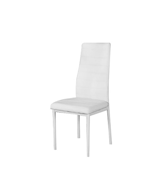 Taburete de madera y forrado de tela