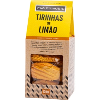 Pão do Rogil Tirinhas de Limão embalagem 170 g