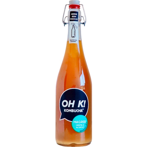 Kombucha Bebida de Chá Fermentado Magreb Biológica embalagem 750 ml