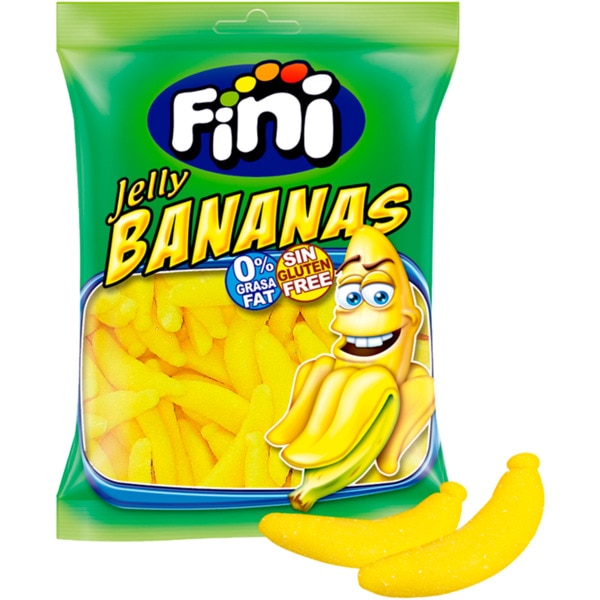 Gomas de Banana sem Glúten embalagem 90 g