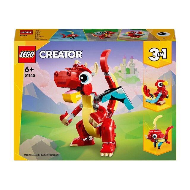 Juguete de construcción Dragón Rojo LEGO  Creator