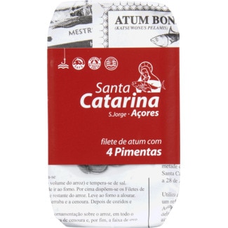 Santa Catarina Filetes de Atum com 4 Pimentas lata 120 g